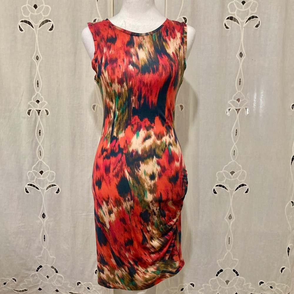 Haute Hippie, Ruched, Knee Length, Sleeveless Dress, Size XS